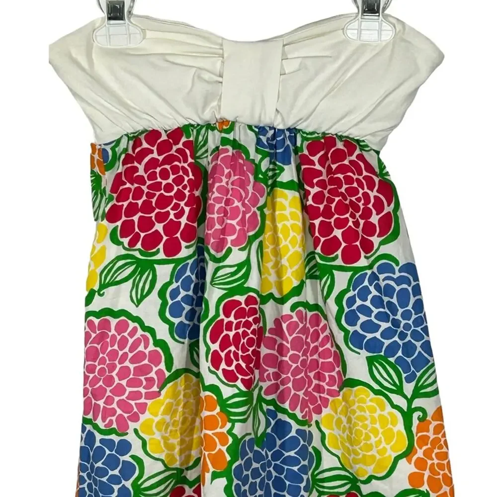 Lilly Pulitzer Patterson Dress XS Minnie Zinny Strapless Resort Mini Dress - Picture 5 of 13